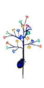 2 Cherry Blossom Flower Multi-Color Changing 20 LED