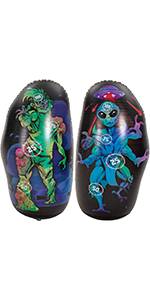 Zombie and Alien Shooting Practice Targets for Foam Blaster Gun Toy
