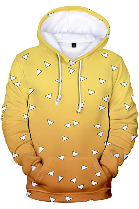 Anime Costume Demon Tanjiro Slayer Hoodie 3D Printed Casual Sweatshirt Nezuko Rengoku Zenitsu Cosplay Pullover for Aldult
