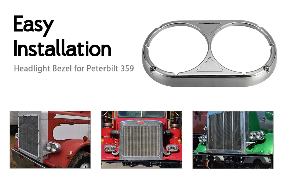 perterbilt 359 headlight bezel