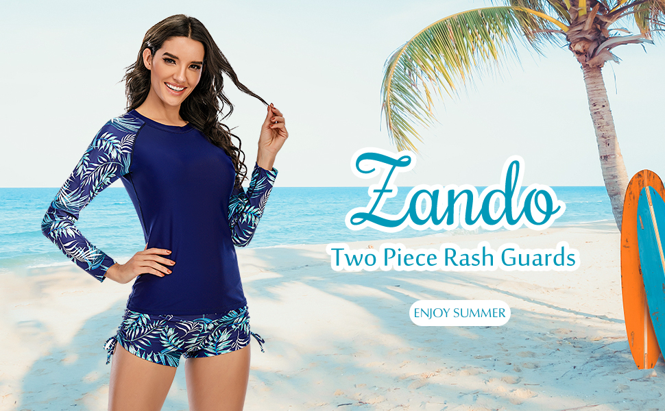 two piece rash guards