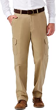 Haggar Men's Comfort Stretch Flat Front Cargo Pant - Reg. and BT