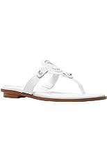Women's Aubrey Cutout Thong Tumbled Leather T-Strap Sandal