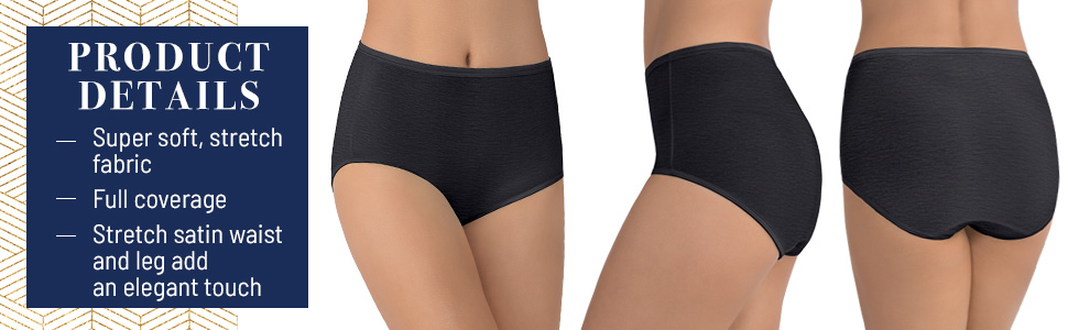 brief,briefs,panty,underwear,satin,stretch,illumination,vanity fair