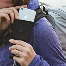 shoulder strap pocket