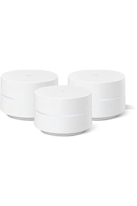 Google Wifi - AC1200 - Mesh WiFi System - Wifi Router - 4500 Sq Ft Coverage - 3 pack