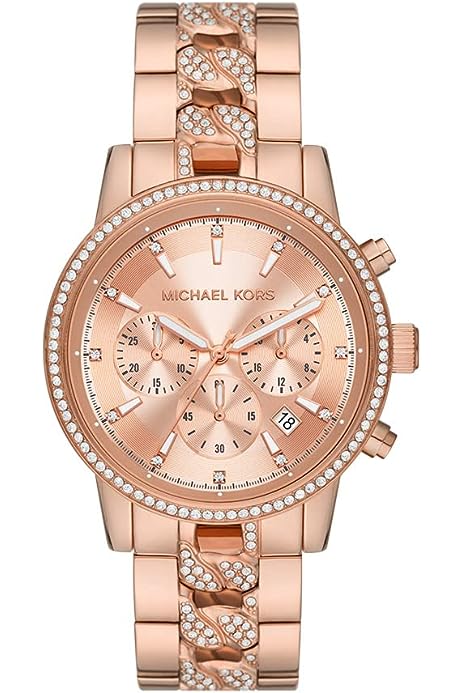 Women's Ritz Stainless Steel Watch With Crystal Topring