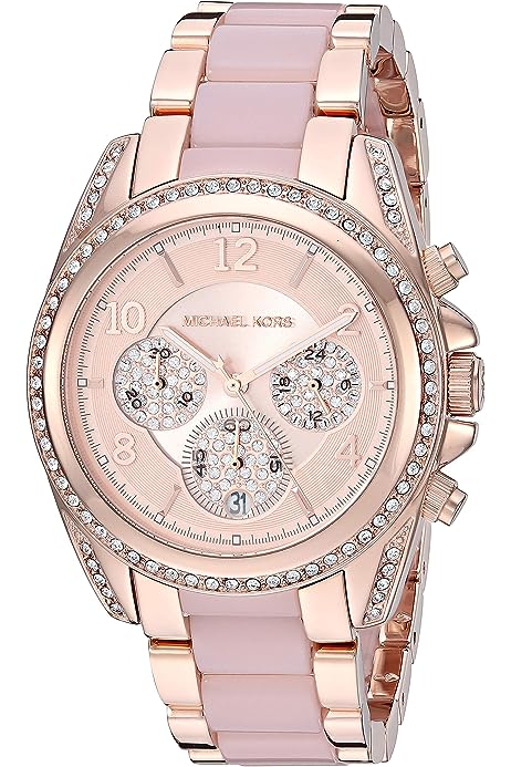 Blair Chronograph Stainless Steel Watch with Glitz Accents