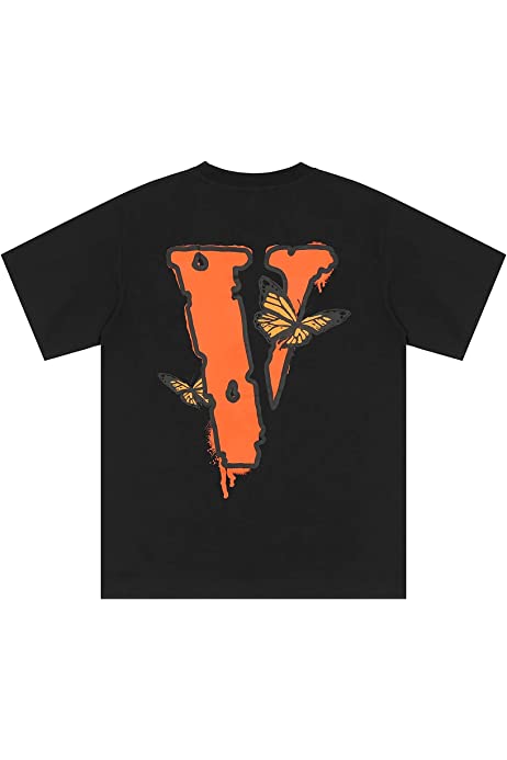 Men's V-Lone Shirts，Men's Graphic Print T- Shirt Hip Hop Tee