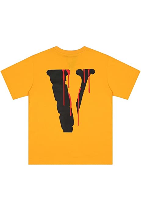 V Shirt Hip Hop V Letter Short Sleeve T-Shirt Crew Neck Causual Cotton Tops for Men Women Youth