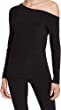 Norma Kamali Women's Long Sleeve Drop Shoulder Top