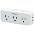 Multi Plug Outlet Extender, TESSAN Surge Protector Wall Plug Splitter with 5 Electrical Outlet Expander, Multiple Plug Adapter for Travel Home Office