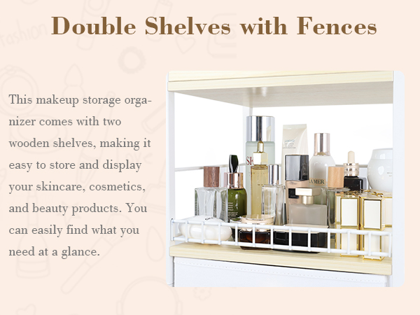 Double Shelves with Fences