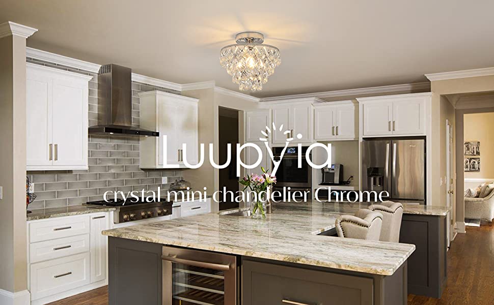 silver crystal chandelier modern