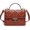 OOHOO Small Crossbody Handbags for Women Leather Crossbody Bags Purses for Women Fashionable Designer Clutch Bags with Chain Strap