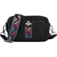 Giorgio Ferretti Genuine Leather Crossbody Bag with Removable Belt Genuine Leather Shoulder Bag for Women
