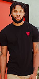 Broken Heart Drip Embroidered short sleeve