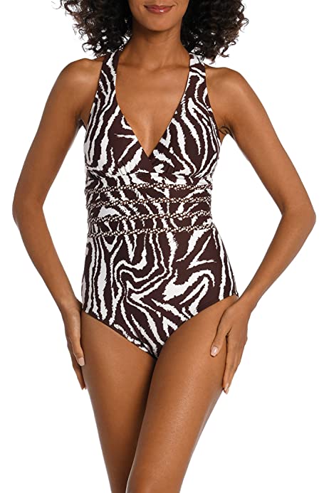 Multi Strap Cross Back One Piece Swimsuit