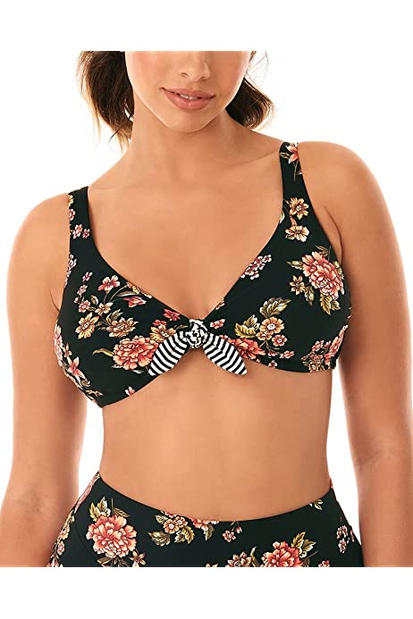 Skinny Dippers Women's Swimwear St. Tropez Tab Front Removable Cup Bralette Bikini Top