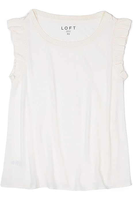 Women's Mixed Media Ruffle Tank