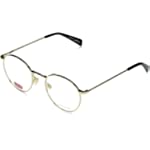Levi&#39;s LV 1007 Oval Prescription Eyeglass Frames, Gold/Demo Lens, 50mm, 21mm