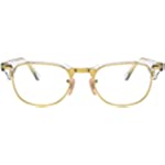 Ray-Ban RX5154 Clubmaster Square Prescription Eyeglass Frames, Transparent/Demo Lens, 51 mm