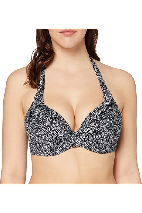 Women's Standard Run Wild Plunging Halter Biking Top with Underwire