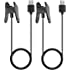 Vivosmart 4 Charger Replacement USB Data Sync Charging Cable Wire Compatible with Garmin Vivosmart 4 Smart Watch, Black - 2Pa