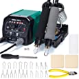 YIHUA 939 III Dual Pen Pyrography Station 2-in-1 Wood-Burning Tool with Two Wood-Burning pens 250-750°C Temperature Adjustable 20 Detailer nibs and 7 Essential Accessories and Tools Included