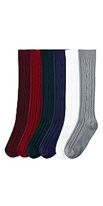 Jefferies Socks Baby Girls'' High Class Knee High 3 Pack