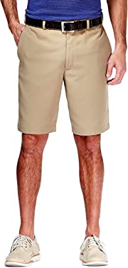 Haggar Men's Cool 18 Classic Fit Expandable Waist Short