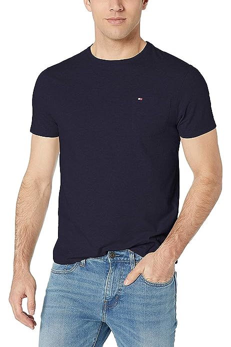Men's Essential Short Sleeve Cotton Crewneck Pocket T-Shirt