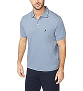 Nautica Men''s Classic Fit Short Sleeve Dual Tipped Collar Polo Shirt