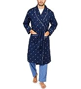 Nautica mens Long-sleeve Lightweight Cotton Woven-robe