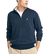 Nautica Men''s Navtech Quarter-Zip Sweater