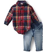 Gymboree baby-boys 2-piece Special Occasion Top and Pant Suspender Set