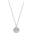 Michael Kors Women's Silver Tone Pendant Necklace With Crystal Accents