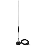 Nagoya CB-72 28&quot; CB Antenna (26-28 MHz), Center Coil-Loaded Heavy Duty Spring with Magnetic Mount, Includes 18&#39; of RG-58A/U Cable with a PL-259 Connector