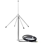 TWAYRDIO 433MHz High Performance Outdoor Antenna Signal - 3.0dBi 50W Wall-Mounted 433MHz Antenna Stainless Steel with SMA Male Plug 9.8ft Coaxial Cable and Mounting Bracket
