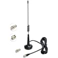 CB Antenna 14 Inch CB Radio Antenna Magnetic Mount 27MHz Handheld CB Antenna PL259 &amp; BNC Male Compatible with Cobra Midland Uniden President Vehicle Car Truck Mobile CB Radio Handheld CB Radio