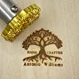 Custom Electric Branding Iron, Customize Wood Stamp Gift for Woodworker and Leather Craft Food Branding Iron 200w (1&quot;x1&quot;)