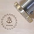 Custom Electric Wood Branding Iron for Wood， 350W Custom Cake Logo BBQ Heat Stamp with Brass Head and Wood Handle for Woodworking and Handcrafted Design (1&quot;x1&quot;)