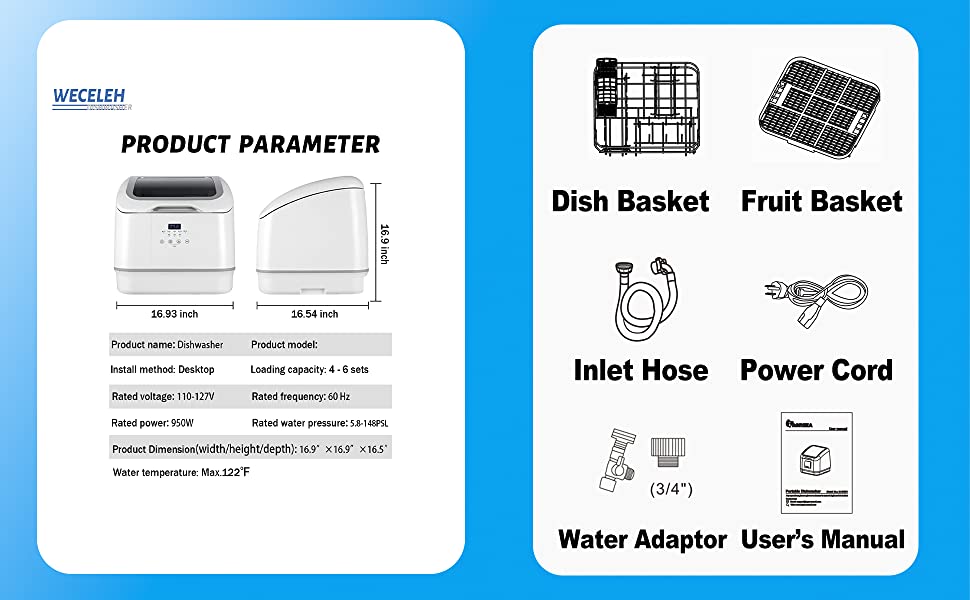 portable dishwasher