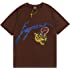 Mens Tshirt Lightning Tiger Letter Print Shirt Men and Women Couple Round Neck Short-Sleeved T-Shirt Tide