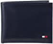 Tommy Hilfiger Men's Genuine Leather Passcase Wallet with Multiple Card Slots