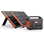 Jackery Solar Generator 1000, Explorer 1000 and 2X SolarSaga 100W with 3x110V/1000W AC Outlets, Solar Mobile Lithium Battery Pack for Outdoor RV/Van Camping, Emergency