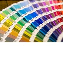 Fan of pantone color cards