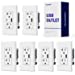 ELEGRP USB Charger Wall Outlet, USB Receptacle with Type A & Type C USB Ports, 20 Amp Duplex Tamper Resistant Receptacle Plug, Wall Plate Included, UL Listed (6 Pack, Matte White)