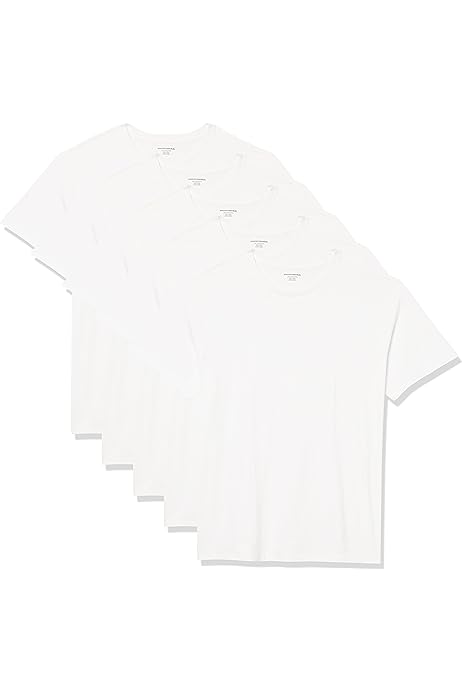 Men's Cotton Crewneck Undershirt, Pack of 5