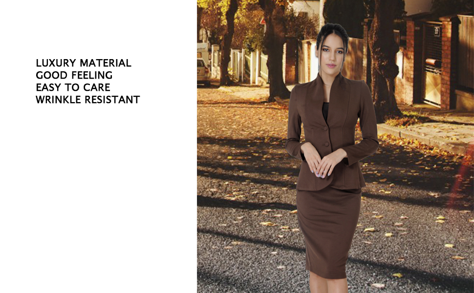 Marycrafts women''s skirt suit set for work business office 